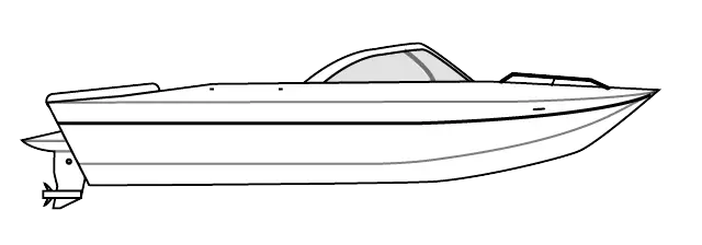 V HULL RUNABOUT - Low or No Bow Rails 